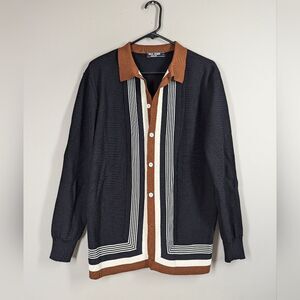 Paul Jones Retro Sweater Bundle – Size Large – Argyle & Striped Knit Tops